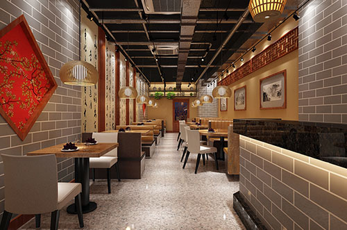 马鞍山传统中式餐厅餐馆装修设计效果图